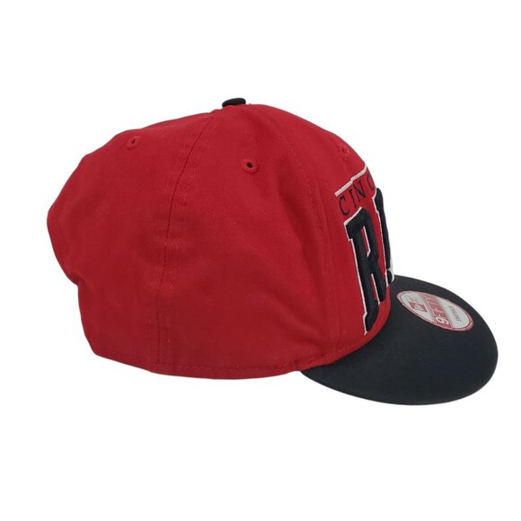 New Era Cincinnati Reds 9Fifty Embroidered Snapback Hat Red Black Cap MLB - Picture 4 of 10